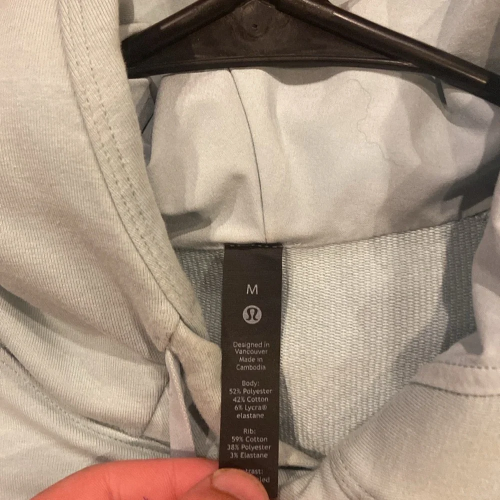 Mint color lulu lemon city sweat sweatshirt - Picture 2 of 3